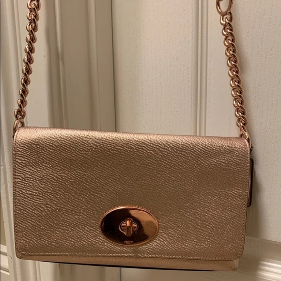 Coach Handbags - Rose Gold Coach Purse